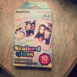 Instax mini film , stained glass!