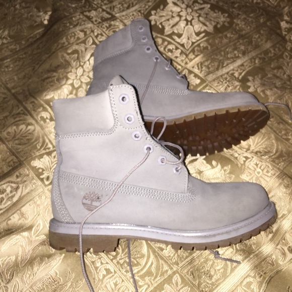 Grey Classic Timberland Work Boots - Picture 3 of 4