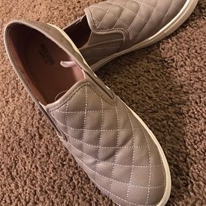 Quilted slide on shoes