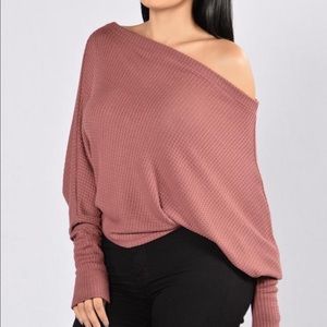 Mauve off the Shoulder Top