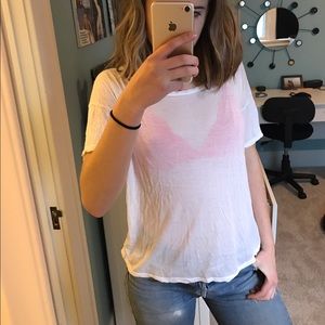 Semi sheer brandy tee!