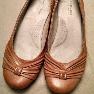 Camel colored flats