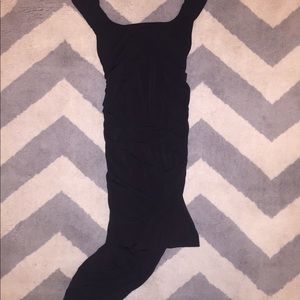 GUESS black bodycon asymmetrical dress, new
