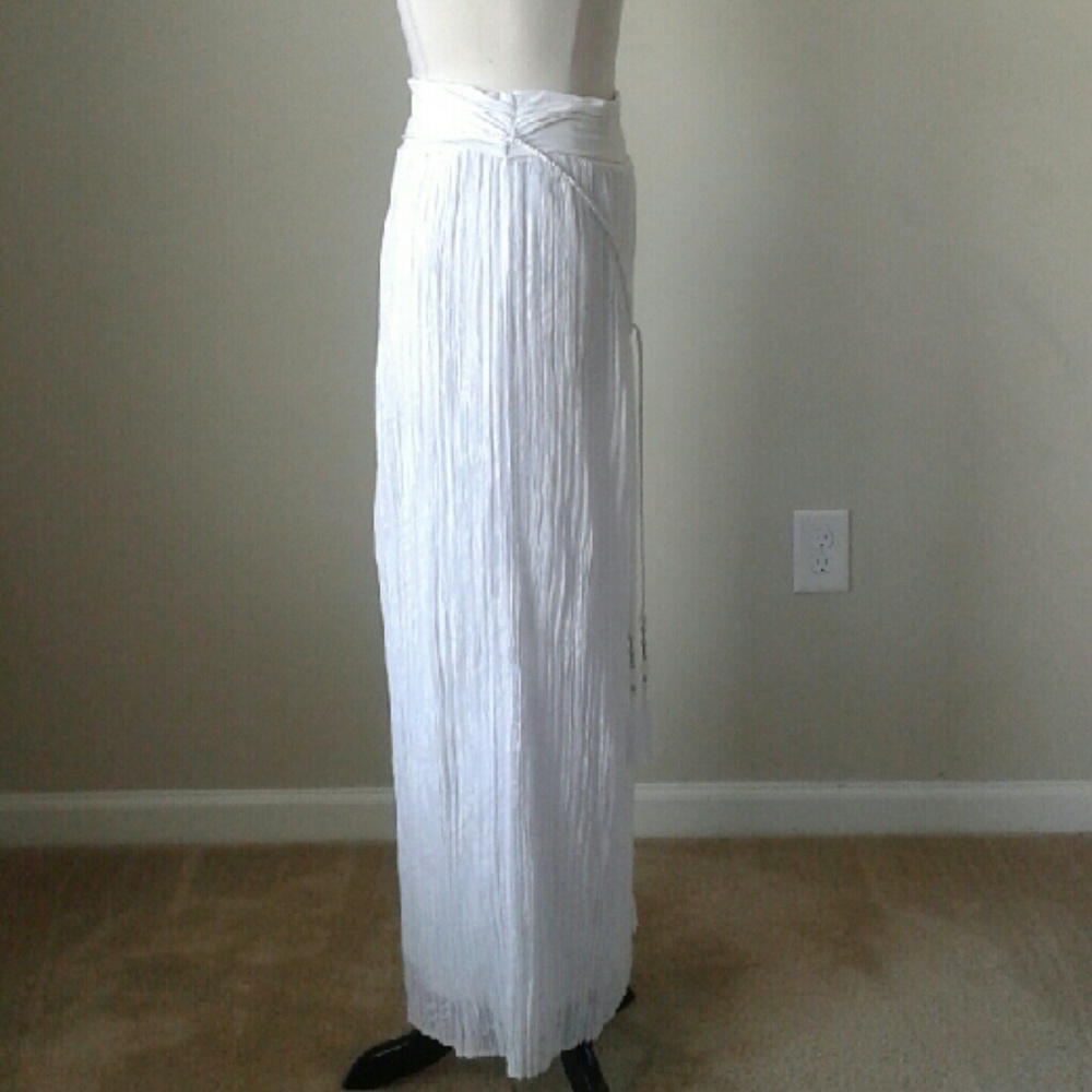 Burnout crinkled maxi skirt SOLD - Picture 2 of 4