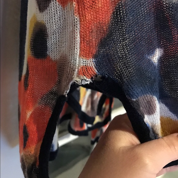 ⚡️SALE⚡️J. Crew multi linen tunic/sweater - Picture 3 of 4