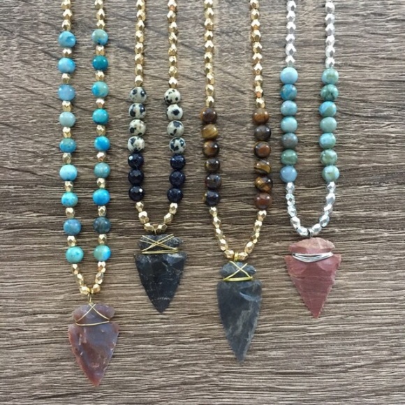 Simple Sanctuary Jewelry - Jasper Arrowhead Necklace Boho Southwestern Vibe