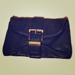 Blue Michael Kors Clutch