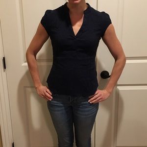 Navy H&M Blouse
