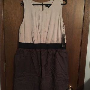 NWT Mossimo tan brown colorblock dress XXL