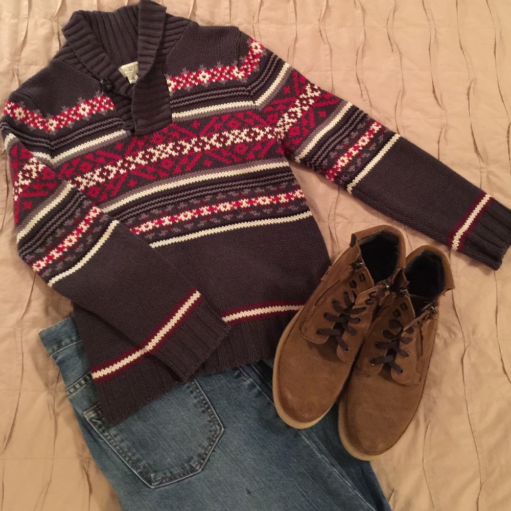 Boys Youth Fair Isle Sweater