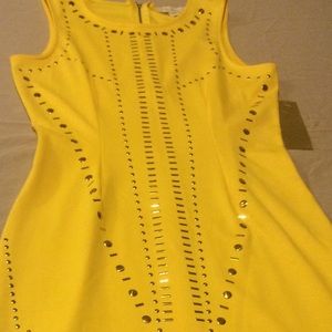 Nicki Minaj Yellow w/ gold studs ..party dress