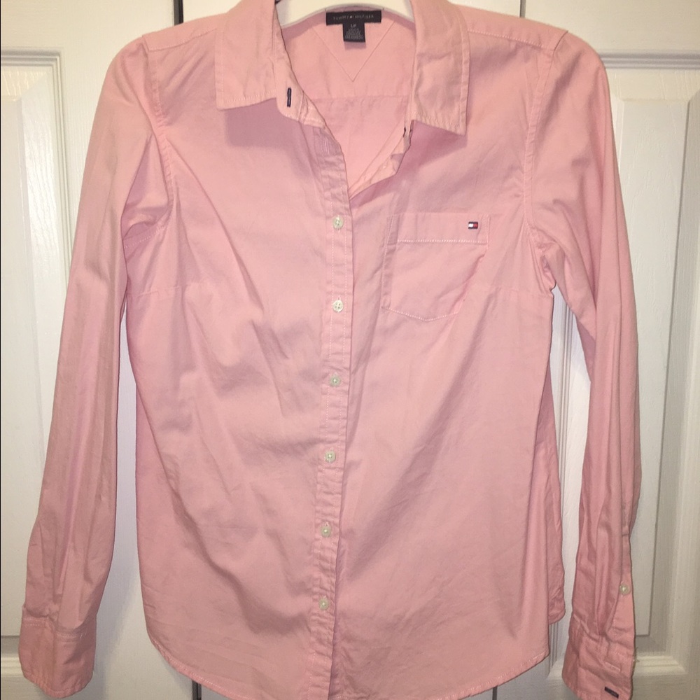 Pink Tommy Hilfiger Button-down top