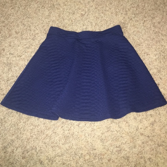Material girl navy blue leopard print skirt - Picture 1 of 3