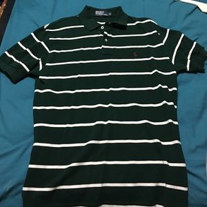 Green white strips Ralph Lauren Polo