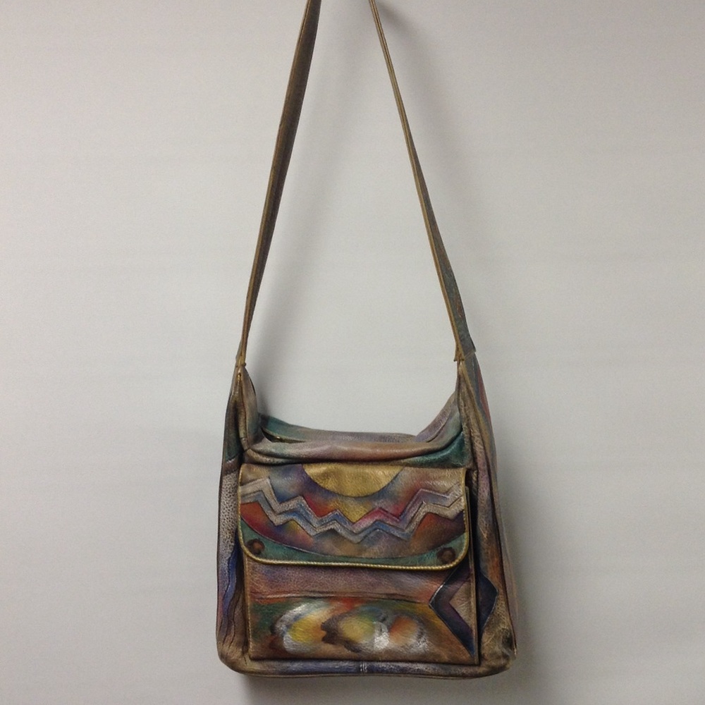 Anuschka Genuine Leather Over the Shoulder Purse