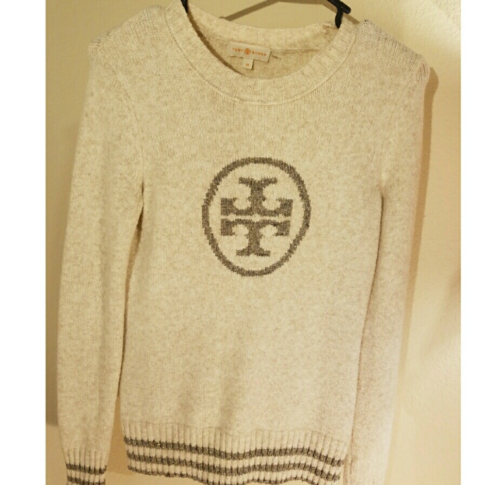 Tory Burch Logo Wool Sweater