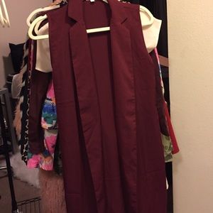 Burgundy Cardigan