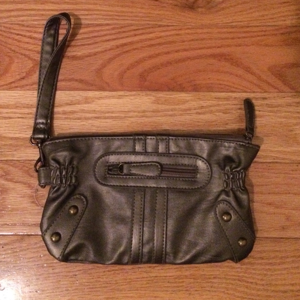 Pacsun Metallic wristlet
