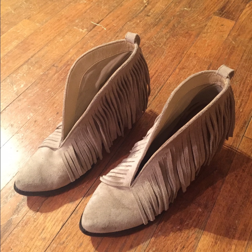 Freepeople fringe bootie