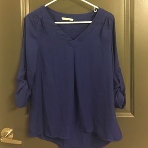 Small Blue Dress Blouse