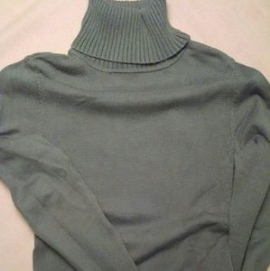 Grey turtleneck sweater