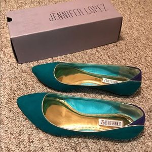 Emerald Green Jennifer Lopez Flats