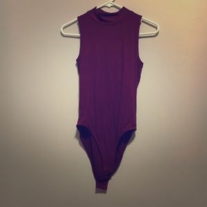 Maroon bodysuit!