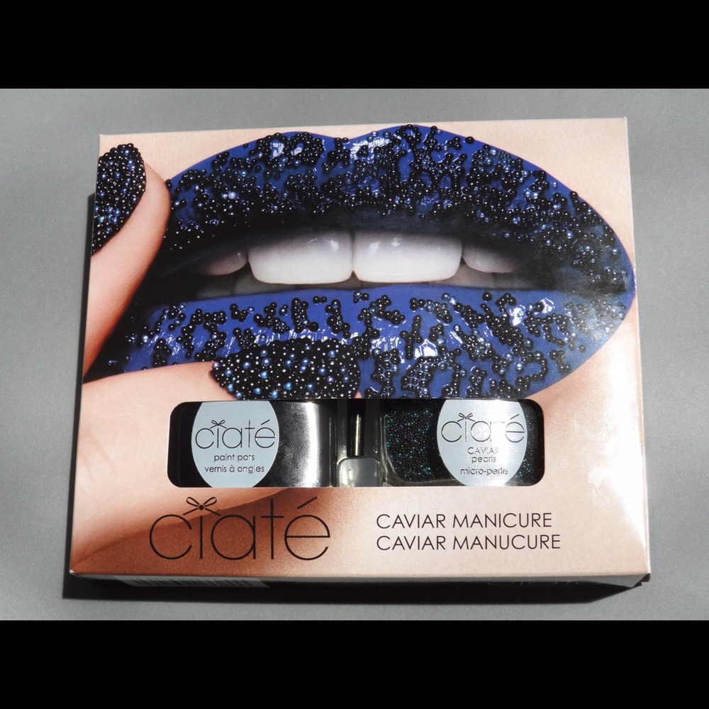 Ciate Black Pearls & Opaque Black Caviar Manicure