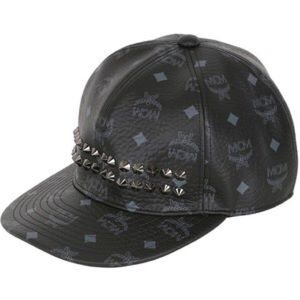 Black studded MCM Hat