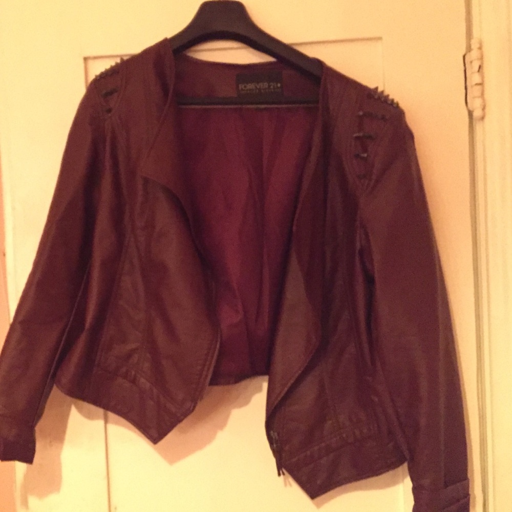 Cool Forever 21 Faux Leather Jacker plus size xxxl