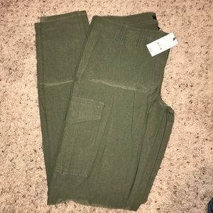 Express olive green pants