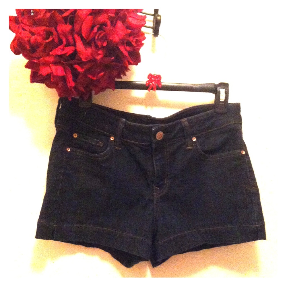 Level 99 Dark Denim Shorts