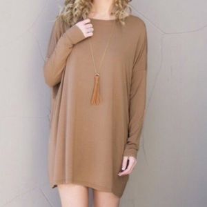 Tan piko dress