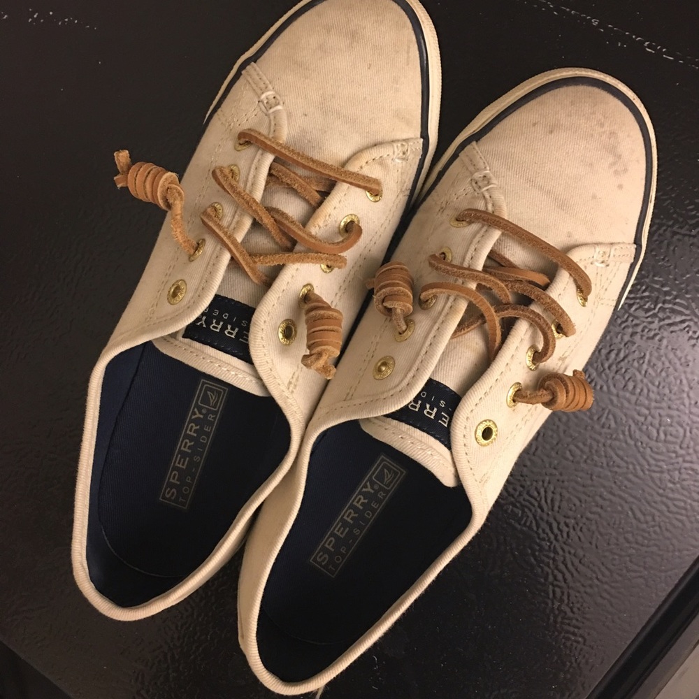 Sperry topsider size 6.5 ivory sneakers