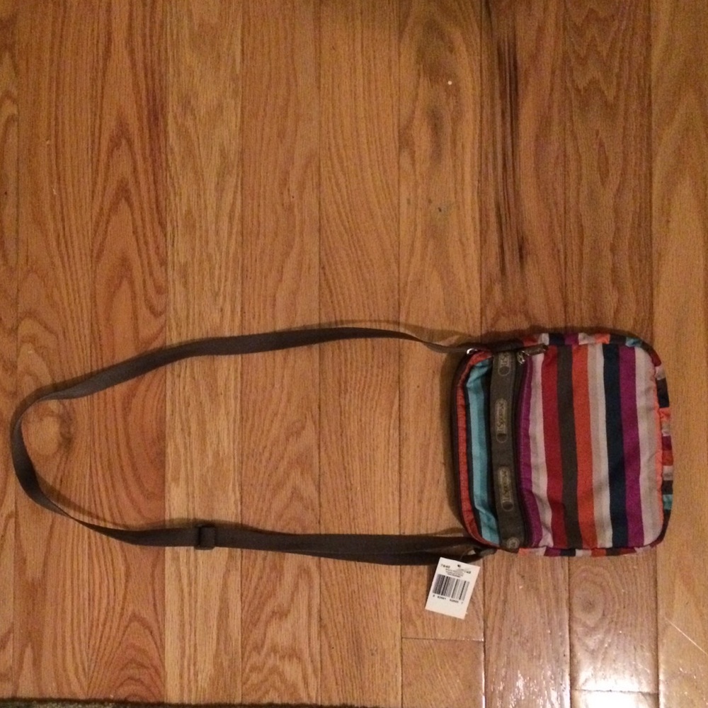 Stripped crossbody bag