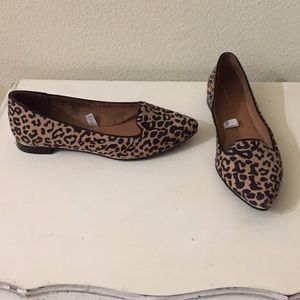 Leopard print flats