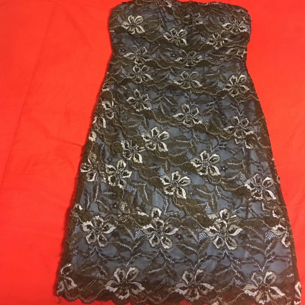 Blue sequence dress