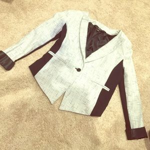 Black & Grey Tuxedo Blazer