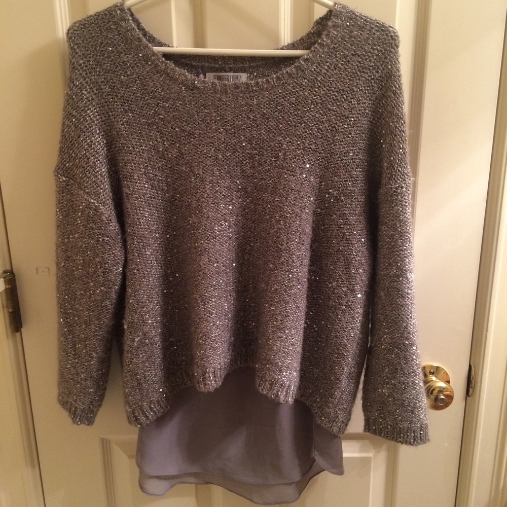 Jennifer Lopez Shimmering Sweater