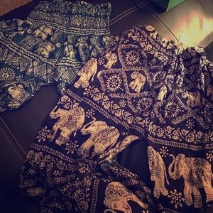 Flowy Pants (elephants on them) 2 pairs