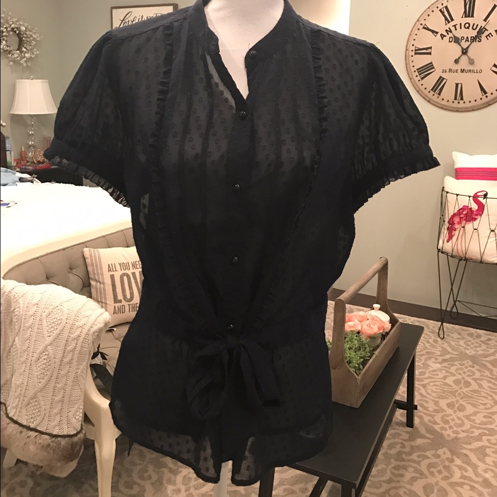 Loft size 14 Navy top