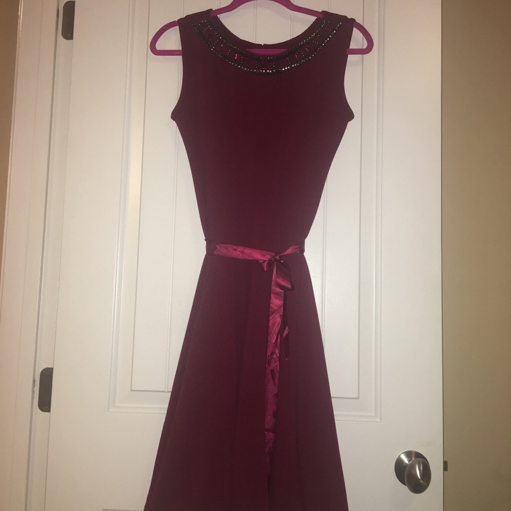 Burgundy Haani Dress