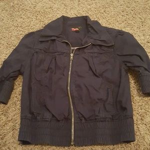 navy bomber jacket