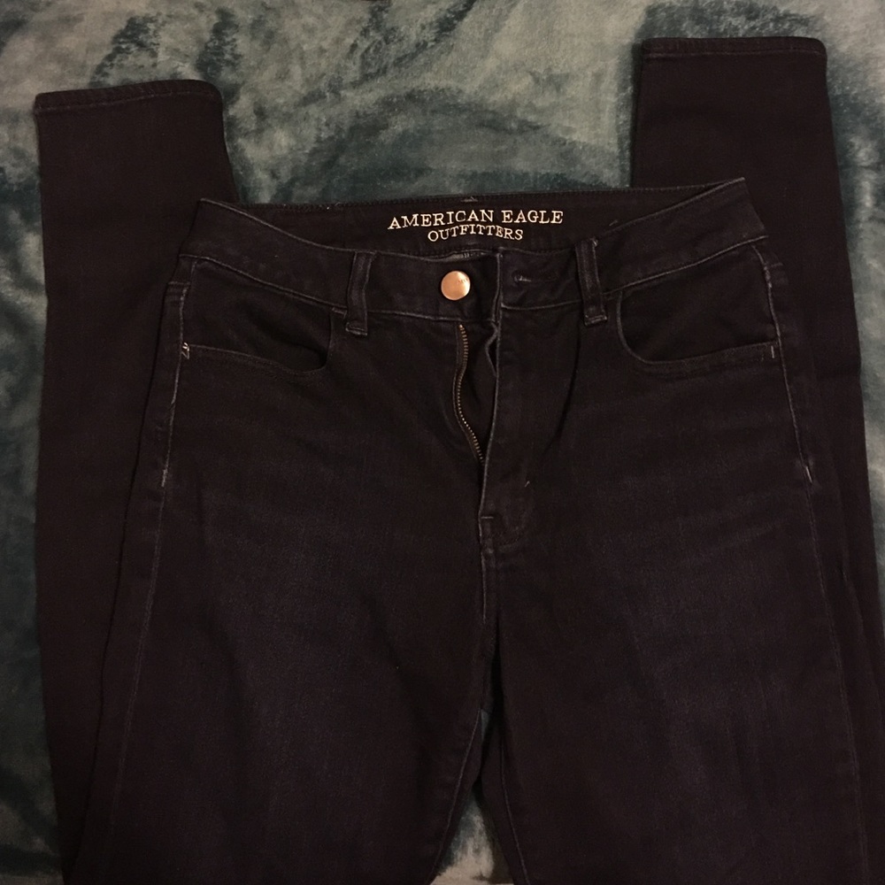 american eagle high rise jeggings size 8