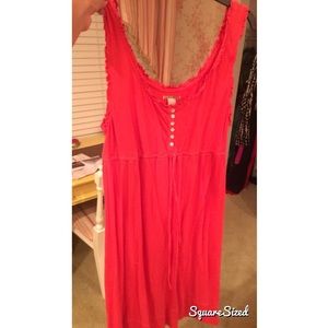 Reddish Pink Spring Dress