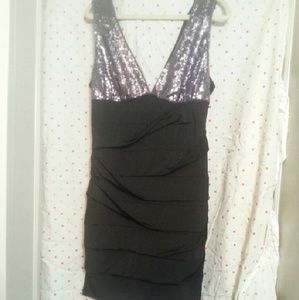 NWT Black Knee Length Party Dress