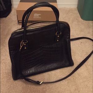 Michael kors large crocodile satchel