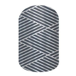 Jamberry "Gray Crisscross" Nail Wraps