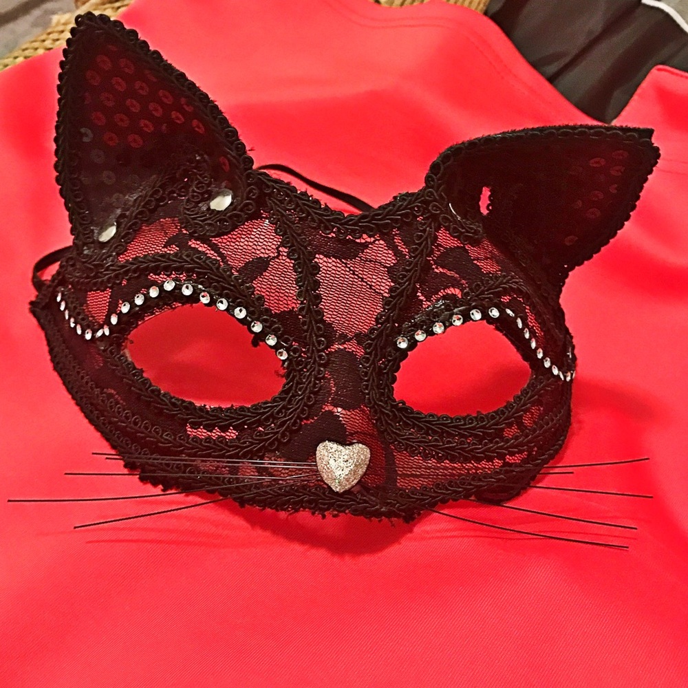 Sexy black cat masquerade