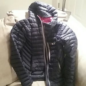 Dark Juniper Rab Puffer Jacket, size small
